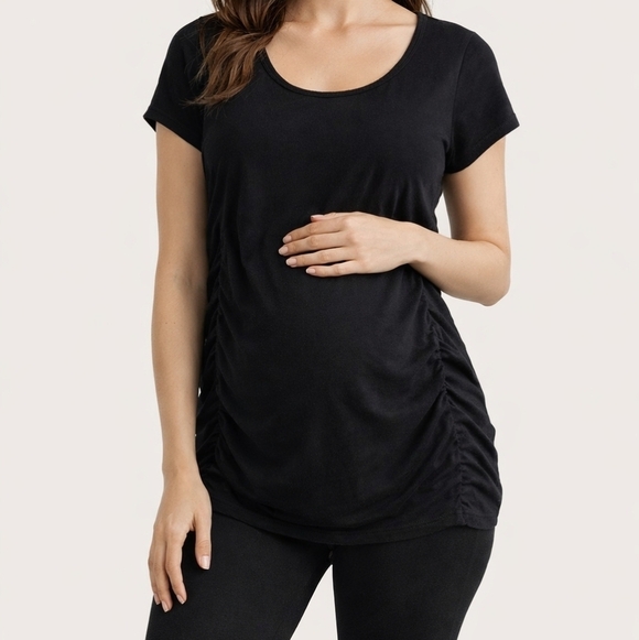 Felina Tops - Women's Felina Maternity Top, Black, M